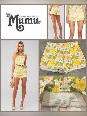 🌻 GROOVY Show Me Your Mumu Arizona High Waisted Shorts 31 🌻
